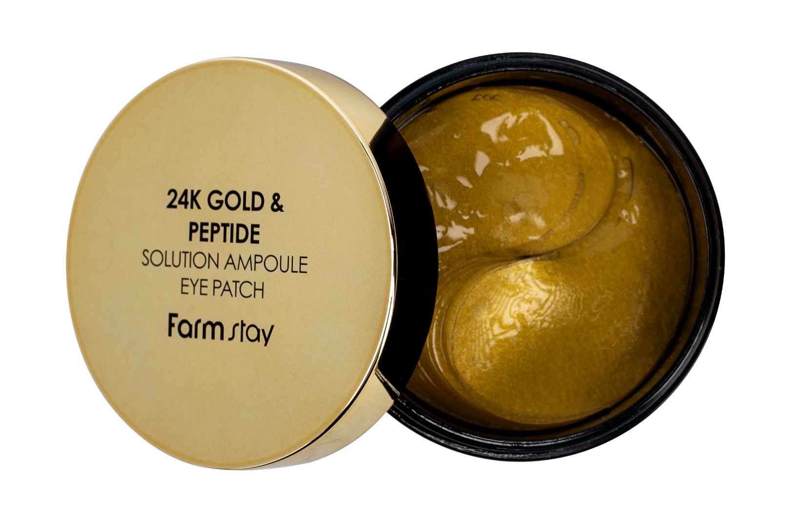 Гидрогелевые патчи для глаз с 24-х каратным золотом и пептидами 24K Gold & Peptide Solution Ampoule Eye Patch FARMSTAY