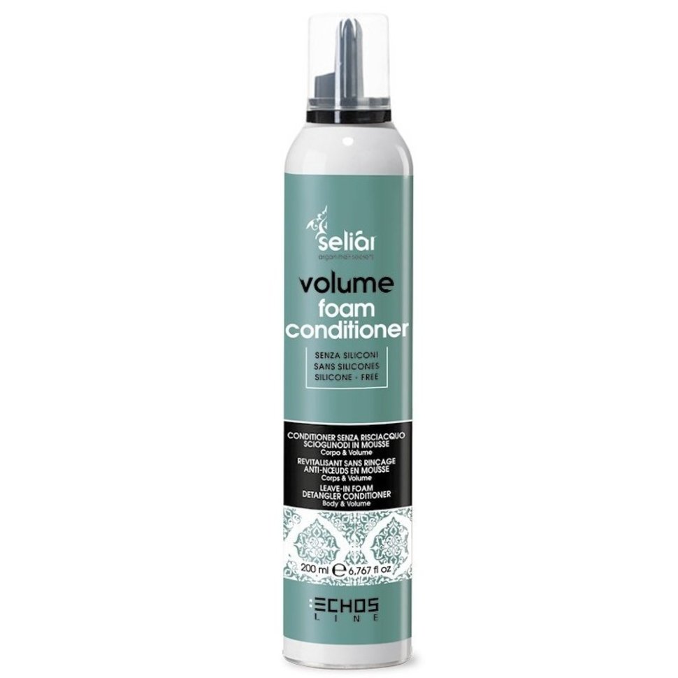 Несмываемая пенка для объема без силиконов, сульфатов и парабенов VOLUME LEAVE-IN FOAM CONDITIONER ECHOSLINE