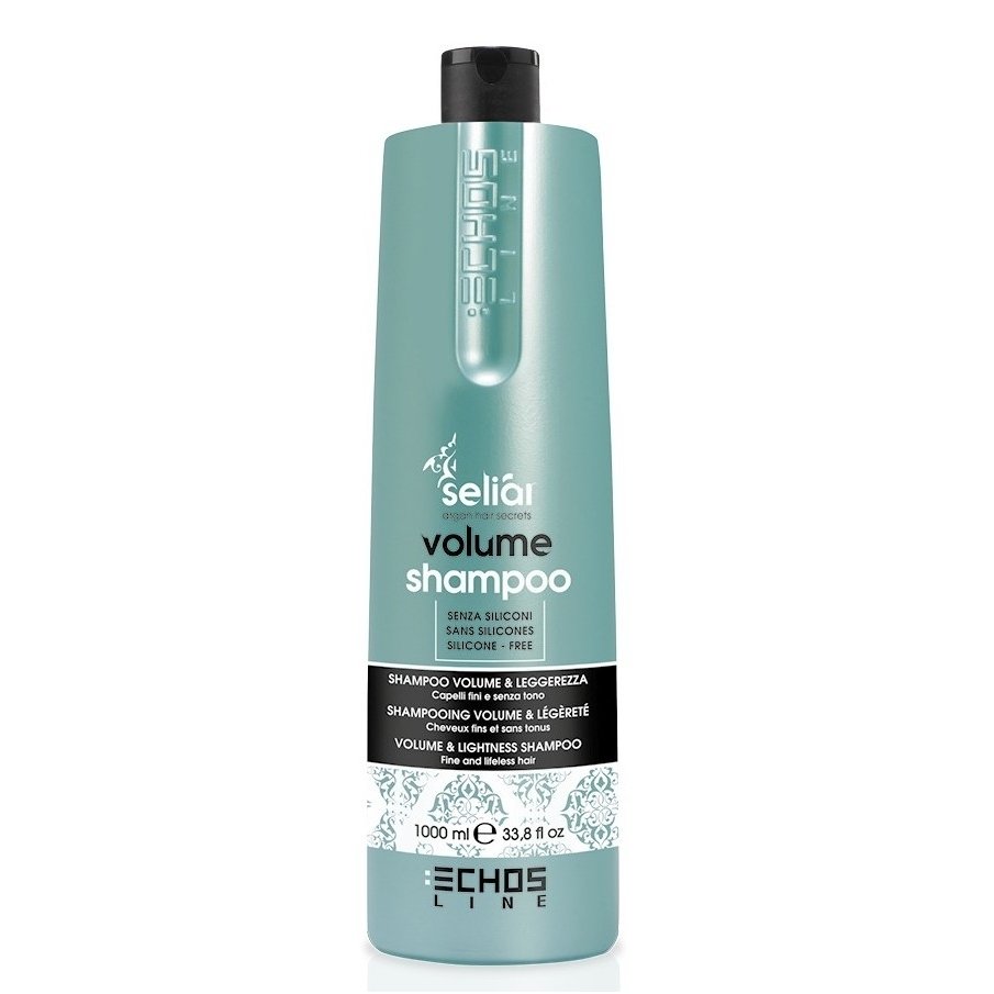 Шампунь для объема волос без силиконов, сульфатов и парабенов VOLUME AND LIGHTNESS SHAMPOO ECHOSLINE