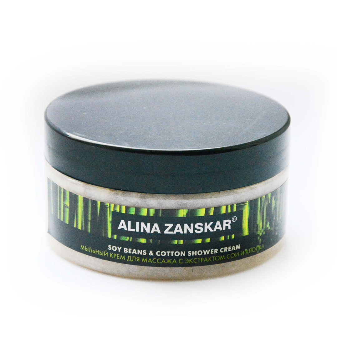 Крем массажный пенный с соевым протеином и хлопком NATURAL ALINA ZANSKAR