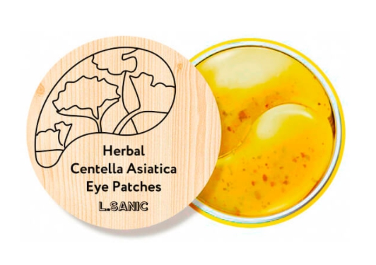 Гидрогелевые патчи с экстрактом центеллы Herbal Centella Asiatica Hydrogel Eye Patches L.SANIC