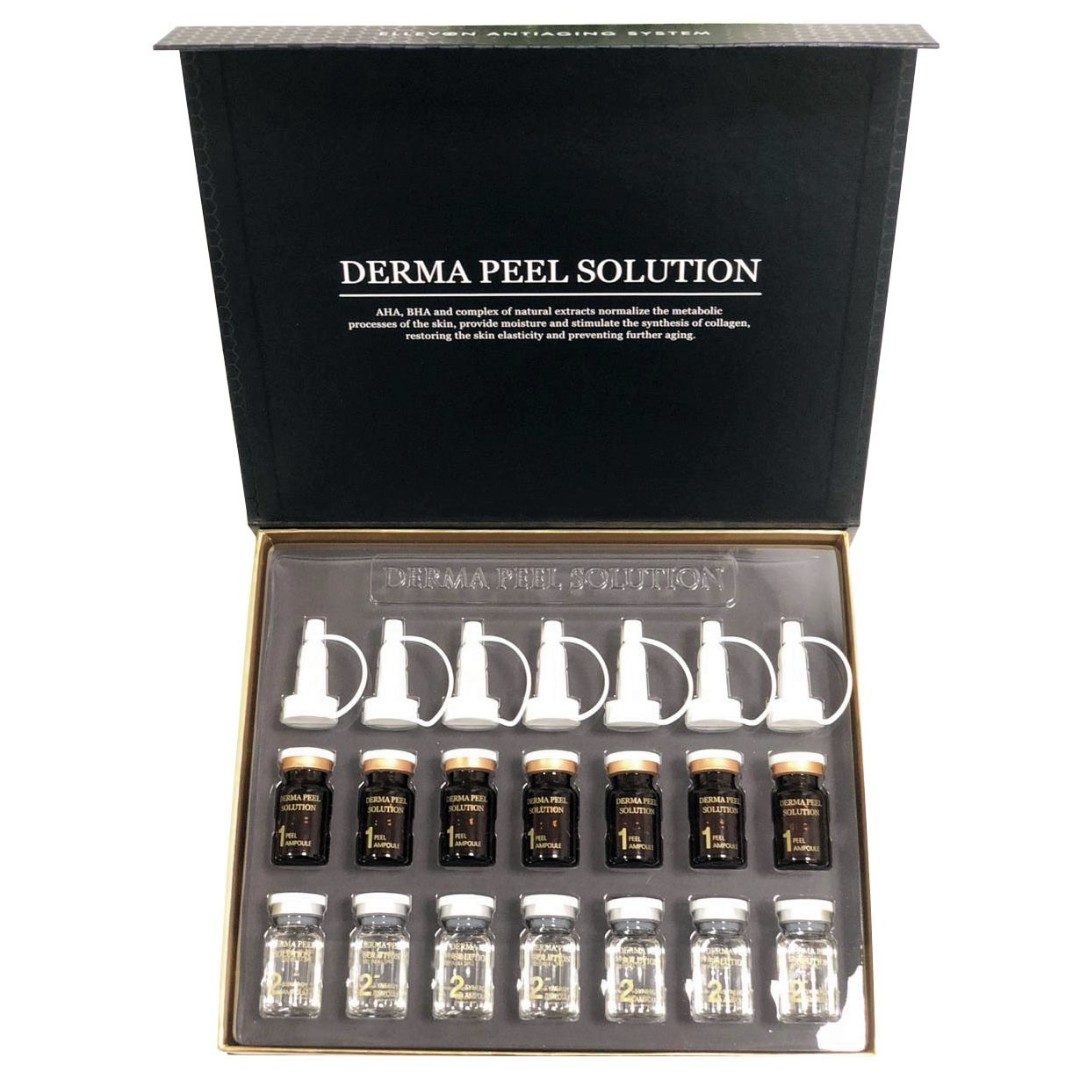 Набор пилингов с комплексом натуральных экстрактов Derma Peel Solution ELLEVON