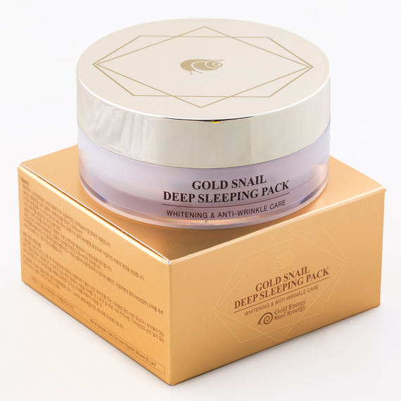 Ночная маска с золотом и слизью улитки Gold Snail Sleeping Pack GOLD ENERGY SNAIL SYNERGY