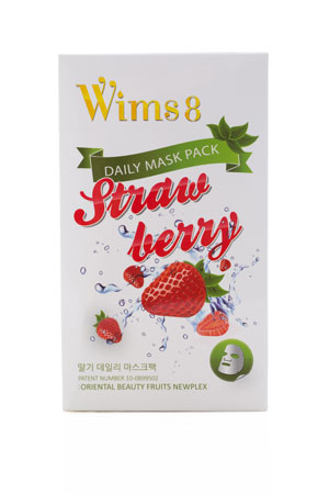 Маска с экстрактом клубники на нетканой основе Strawberry Daily Mask WIMS8