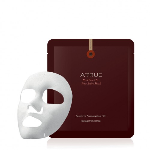 Маска Тканевая Для Лица Питательная Черный Чай Real Black Tea True Active Mask A-TRUE