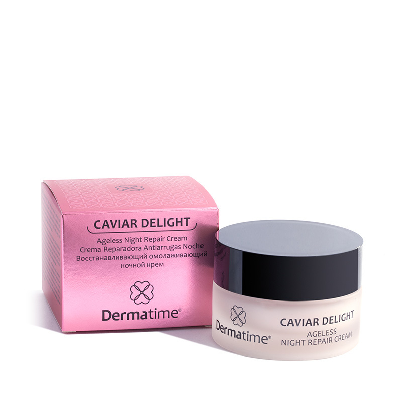 CAVIAR DELIGHT Ageless Noght Repair Cream - Восстанавливающий омолаживающий ночной крем DERMATIME