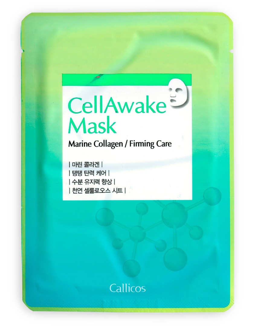 Подтягивающая маска для лица с морским коллагеном CellAwake CALLICOS