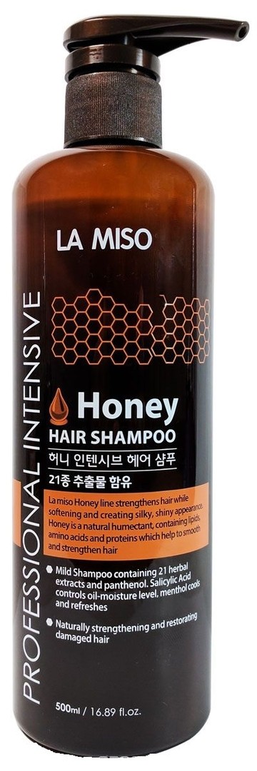 Шампунь для волос Professional Intensive Honey Hair Shampoo LA MISO