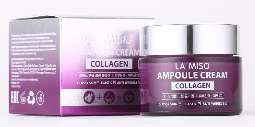 Ампульный крем с коллагеном AMPOULE CREAM COLLAGEN LA MISO