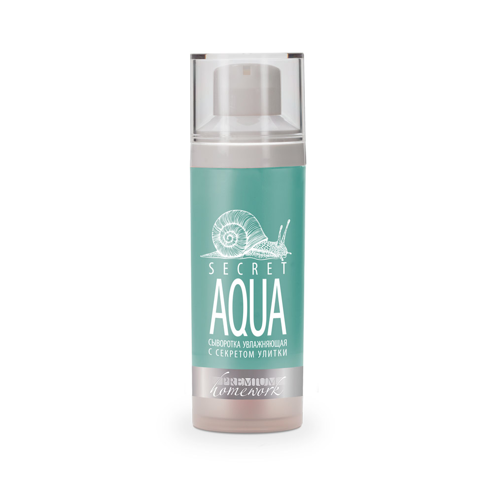 Сыворотка увлажняющая с секретом улитки Secret Aqua Homework PREMIUM