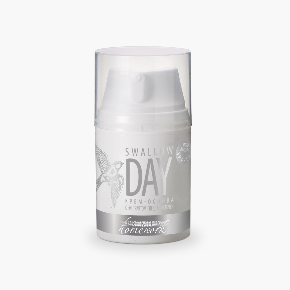 Крем-основа с экстрактом гнезда ласточки swallow day Homework PREMIUM