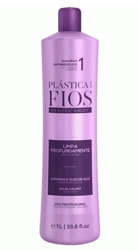 Подготавливающий шампунь Pre-Reconstruction Shampoo Plastica dos Fios CADIVEU