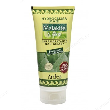 Крем для рук увлажняющий Малахит & Алое HYDROCREMA MANI MALAKITE ALOE ARDES