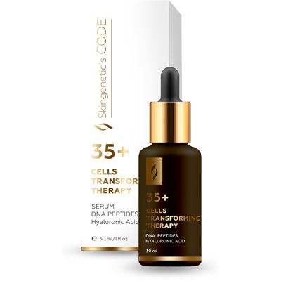 Сыворотка-концентрат для лица, интенсивное омоложение DNA PEPTIDES HYALURONIC ACID 35+ SKINGENETIC'S CODE