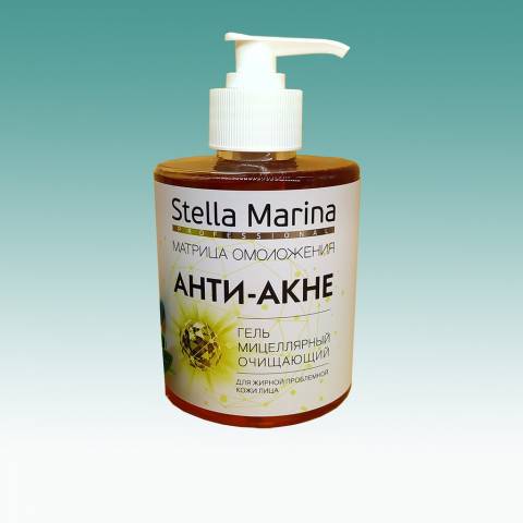 Гель мицеллярный очищающий 'Анти-Акне' STELLA MARINA