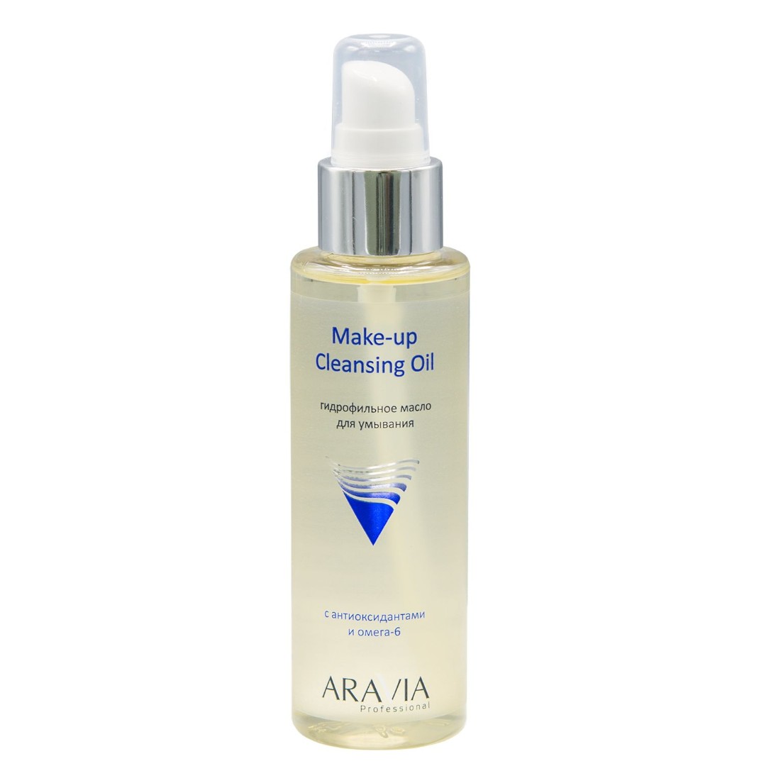 Гидрофильное масло для умывания Make-Up Cleansing Oil с антиоксидантами и омега-6 ARAVIA