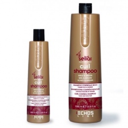 Шампунь для вьющихся волос мед и масло Аргании Curl Shampoo ECHOSLINE
