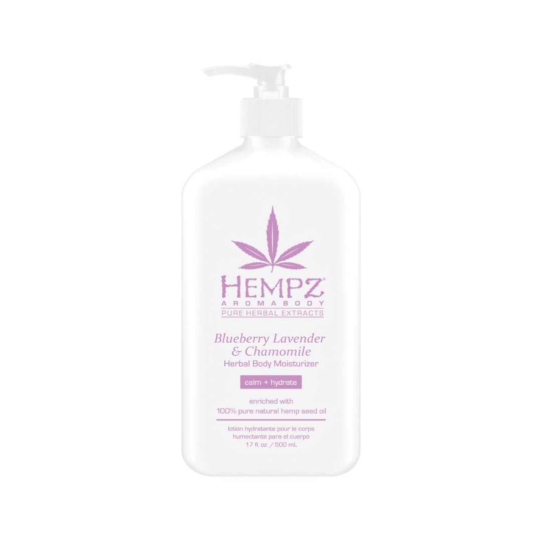 Молочко для тела увлажняющее Лаванда, Ромашка и Дикие Ягоды Blueberry Lavender & Chamomile Herbal Body Moisturizer HEMPZ