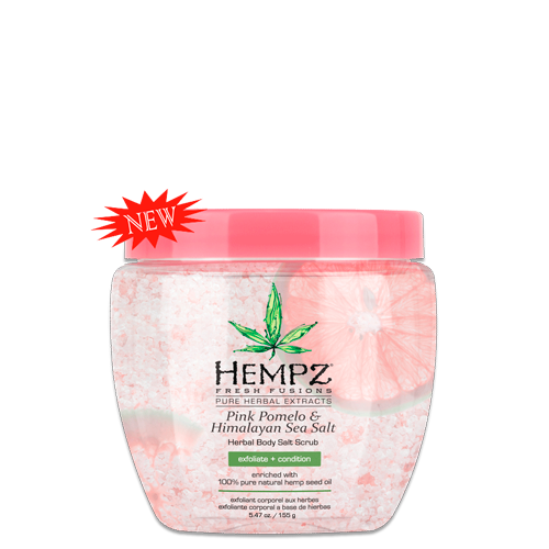 Скраб для тела Помело и Гималайская соль Pink Pomelo & Himalayan Sea Salt Herbal Body Salt Scrub HEMPZ