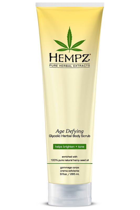 Скраб для тела Антивозрастной (прозрачная туба) Age Defying Herbal Body Scrub HEMPZ