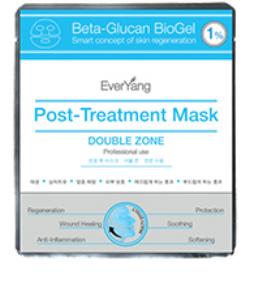 Успокаивающая послепроцедурная маска для лица и глаз Beta-Glucan BioGel 1% Post-Treatment Mask EVERYANG