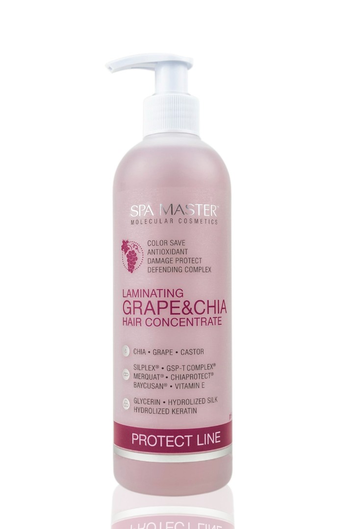 Концентрированный GSP-T® & Chiaprotect® комплекс для усиления защитных свойств шампуней, масок, краски и кондиционеров для волос Laminating Concentrate pH 3,5 SPA MASTER PROFESSIONAL