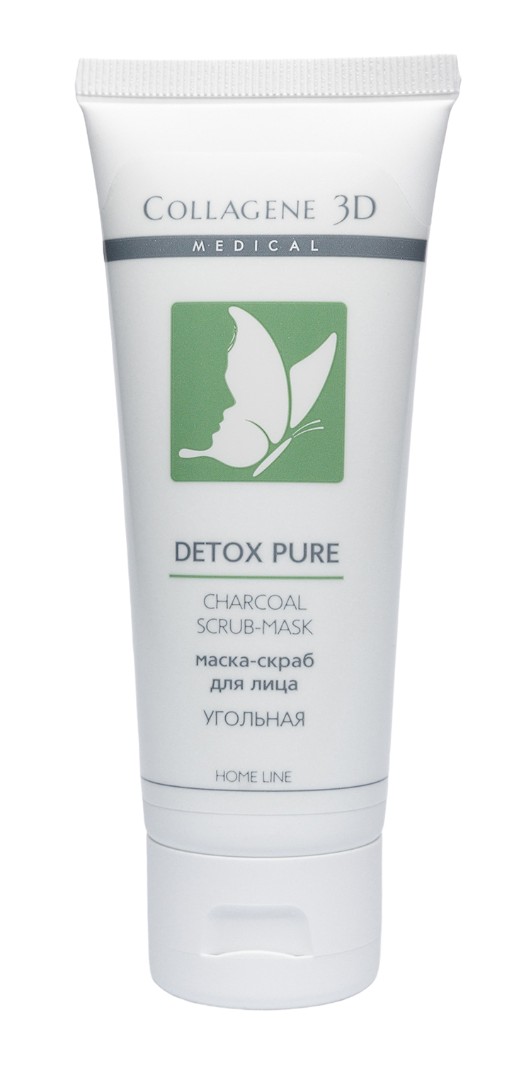 Маска-скраб угольная Detox Pure COLLAGENE 3D