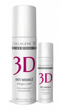 Крем для лица с плацентолью ANTI WRINKLE MEDICAL COLLAGENE 3D
