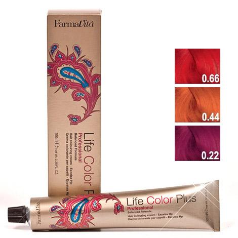 Усилители цвета Booster, стойкая крем-краска LIFE COLOR PLUS FARMAVITA