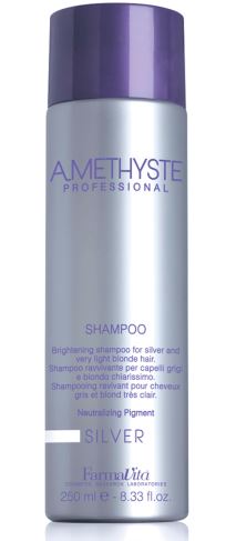 Шампунь для светлых и седых волос Amethyste silver shampoo FARMAVITA