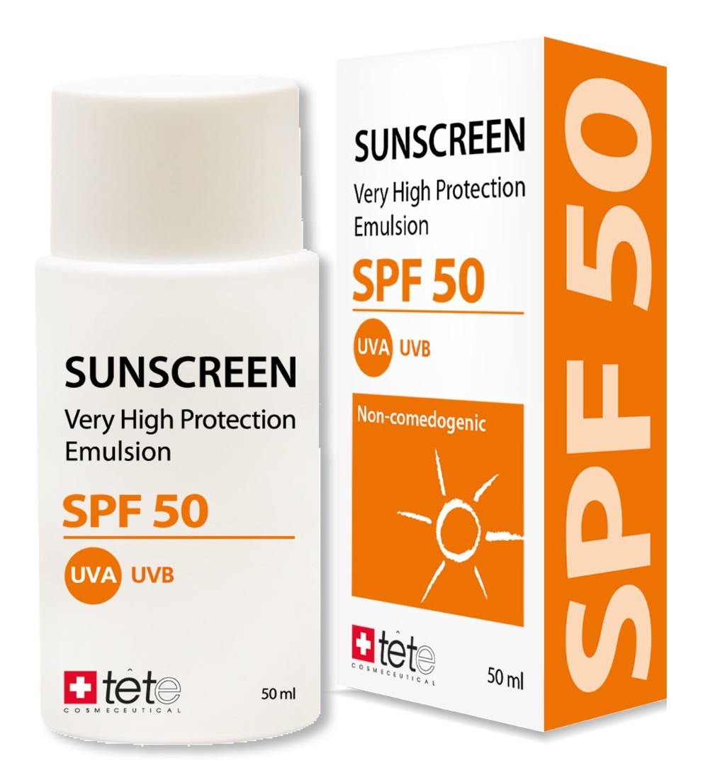 Солнцезащитный флюид Sunscreen SPF50 TETE