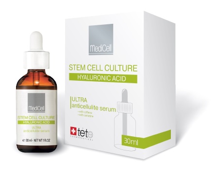 Aнтицеллюлитная сыворотка с кофеином и карнитином (Стволовые клетки / Ultra Anticellulite Serum) 30 мл Tete (УЦЕНКА)