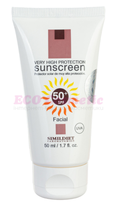 Солнцезащитный крем Sunscreen SPF 50+ SIMILDIET
