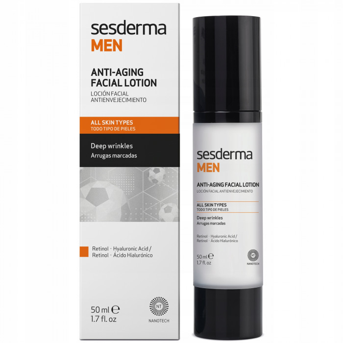 Лосьон антивозрастной для лица для мужчин MEN Facial anti-aging lotion SESDERMA