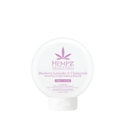 Шёлк для лица и тела смягчающий Лаванда, Ромашка и Дикие Ягоды Blueberry Lavender & Chamomile Herbal Day & Night Softening Body Silk HEMPZ