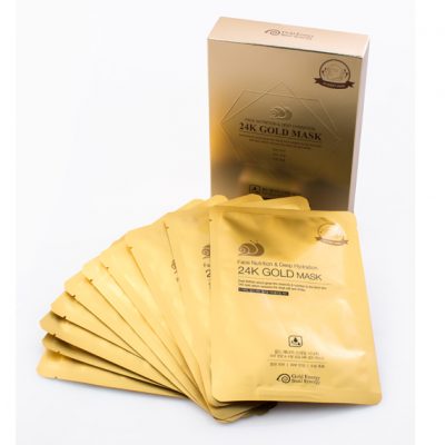 Маска для лица Питание и глубокое увлажнение Gold Snail Face Nutricion Deep Hydration 24K Gold Mask GOLD ENERGY SNAIL SYNERGY