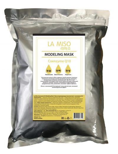Маска моделирующая (альгинатная) с коэнзимом Q10 Coenzyme Q10 Modeling Mask LA MISO