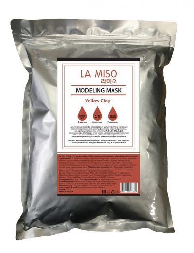 Маска моделирующая (альгинатная) с желтой глиной Yellow Clay Modeling Mask LA MISO