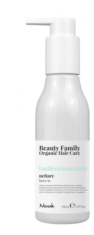 Несмываемый нектар для сухих и тусклых волос Nettare Basilico & Mandorla New Beauty Family 2020 NOOK