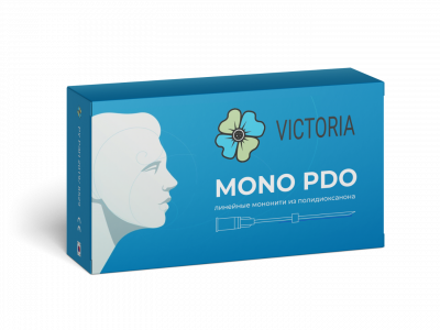 Моно нити из полидиоксанона в стерильном саше PDO (M) VICTORIA