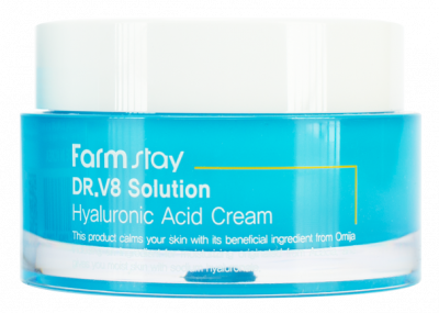 Крем с гиалуроновой кислотой Dr-V8 Solution Hyaluronic Acid Cream FARMSTAY