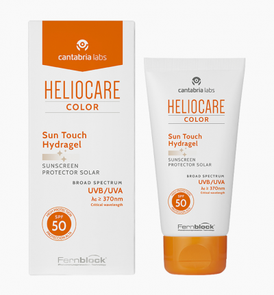 Тональный солнцезащитный гидрогель с SPF 50 Color Sun Touch Hydragel Heliocare 360º CANTABRIA LABS