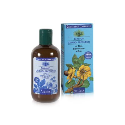 Шампунь для частого мытья волос с алое, боярышником и гуаром Shampoo lavaggi frequenti all’aloe, biancospino, guar ARDES