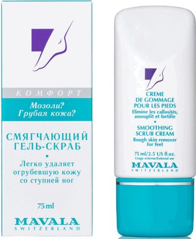 Смягчающий гель-скраб для ног Smoothing Scrub Cream MAVALA