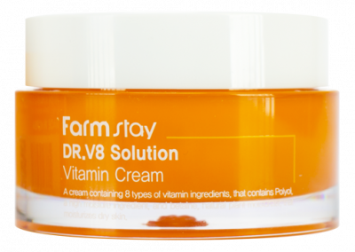 Крем с витаминами Dr-V8 Solution Vitamin Cream FARMSTAY