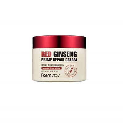 Восстанавливающий крем с экстрактом красного женьшеня Red Ginseng Prime Repair Cream FARMSTAY
