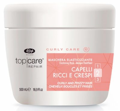 Разглаживающая маска для вьющихся и непослушных волос Тор Care Repair Elasticising Mask Curly and Frizzy Hair LISAP MILANO