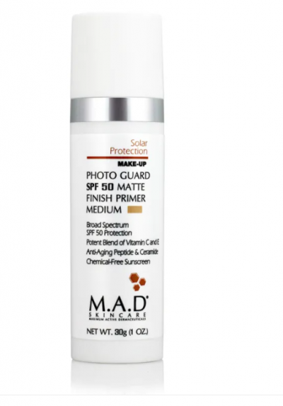 Матирующий крем-праймер с защитой SPF 50 Neutral Photo Guard SPF 50 Matte Finish Primer Neutral M.A.D SKINCARE
