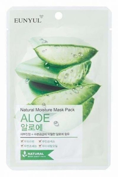 Маска тканевая с экстрактом алоэ Natural Moisture Mask Pack Aloe EUNYUL