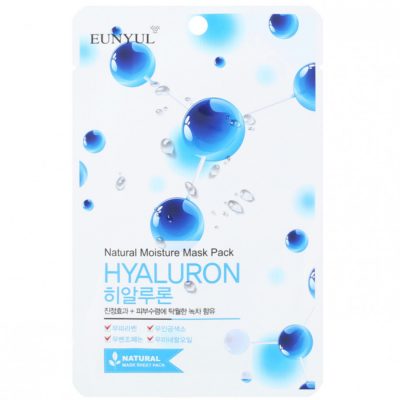 Маска тканевая с гиалуроновой кислотой Natural Moisture Mask Pack Hyaluron EUNYUL